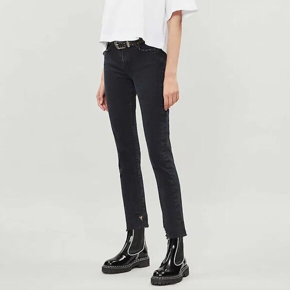AGOLDE Toni Straight Leg Black Jeans Sz 23 - Picture 11 of 11
